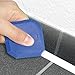 Color Scissor 8 Pieces Caulking Tool Kit Sealant Finishing Tools for Bathroom Kitchen and Floor Sealing, Blue