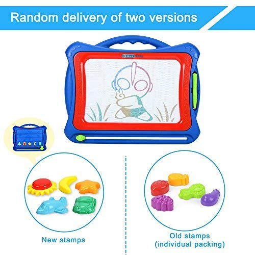 NextX Magnetic Drawing Board Write and Learn Creative Toy, Blue-Red