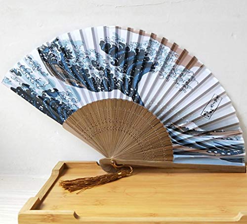 image for Elaco Folding Fan, Japanese Fridge Handheld Folding Fan with Tradition