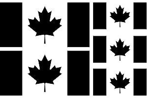 Premium Stickers High Visible Reflective Canada Flag Decal Stickers for Truck, Car, Bike, Helmet, Hardhat, Laptop, Tablet, Ce