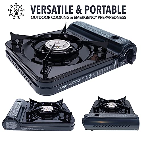 GAS ONE NEW 10,000 BTU CSA List Portable Butane Gas Stove with Carrying