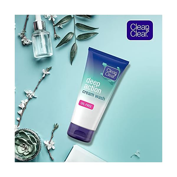 Clean-Clear-2201275-Deep-Action-Oil-Free-Cream-Wash-150ml Clean & Clear 2201275 Deep Action Oil-Free Cream Wash, 150ml