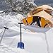ORIENTOOLS Aluminum Snow Shovel 3 Sections Collapsible Snow Shovel with Extendable Handle 26-32 Inch, Portable Lightweight Sport Utility Shovel for Cars, Camping, Garden(8.7