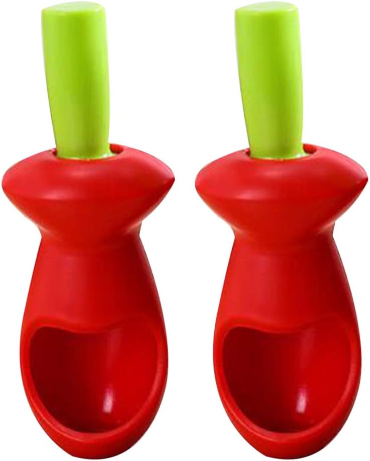 Fruit Vegetable Tools Red Hemoton Cherry Seed Pitter Seed Remover Tool Fruit Core Pitter Kitchen Gadgets For Home Restaurant Tools Salad Making 2pcs Kitchen Utensils Gadgets