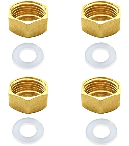 Buy Joywayus Brass Reducer Hex Bushing Reducing Cast Pipe Fitting 1/2 - View #6