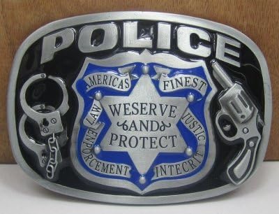police belt buckle