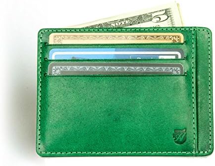 Front Pocket Wallet in Tuscany Leather, RFID Minimalist Card Holder from Axess