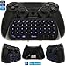 Whiteoak PS4 Keyboard, Wireless Mini Backlit Chatpad, Great KeyPad Adapter for Playstation 4 PS4, Slim, Pro Controller - 2.4GHz Receiver Included
