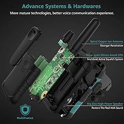 4 Pack Walkie Talkies Long Range Rechargeable