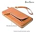 Oren Stone RFID Blocking Synthetic Leather Wallet for Women- Classic Long Clutch, Card Holder Purse Excellent Credit Card Protector