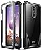 LG Stylo 4 Rugged Case, LG Stylo 4 Plus Rugged Case, Poetic Guardian [Revised Version][Scratch Resistant Back] [Built-in-Screen Protector] Full-Body Rugged Clear Bumper Case (2018) - Black