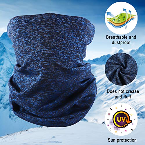 Cstar 3 Pack Winter Face Mask Neck Gaiter,Cold Weather Breathable Washable Neck Warmer Scarf Balaclava for Running, Skiing,Cycling Motorcycle Riding and Other Outdoor Sports,Mens or Womens Unisex
