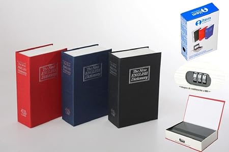 Libro diccionario caja de caudales con combinación: Amazon.es: Hogar