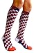 Compression Socks (1 pair) for Men & Women by INFINITY - BEST for Running, Nurses, Shin Splints, Flight Travel, & Maternity Pregnancy - Boost Athletic Stamina & Recovery (Nautical Steps, L/XL)