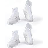 Waterproof Shoe Covers 2 pairs Rain Shoe Covers for Men Women and Children for Outdoor Activities