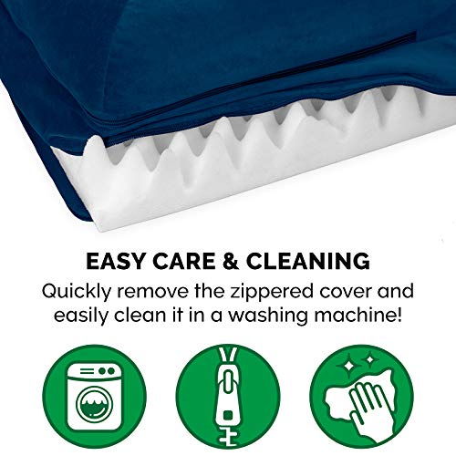 6 FurHaven+Pet+Orthopedic+L+Shaped+Sapphire