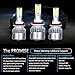 evomosa C6 H11/H9/H8 Led Headlight Bulbs,18W/Bulb 6000K Cool White Bulbs,All-in-One Head-Lamps Conversion Kit,Waterproof(1Pair,Pack of 2)