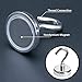 VNDUEEY 100LBS Premium Magnetic Hooks（8 Pack） Strong Hold Hooks Neodymium Magnetic Hooks D32 Heavy Duty Magnets Rare Earth Magnet Hook