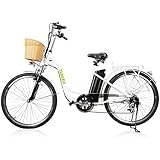 NAKTO Electric Bike Ebikes for Men and Women 26’’ Electric Bicycle Comes a Detachable 36V 10Ah Lithium Battery & Battery Charger