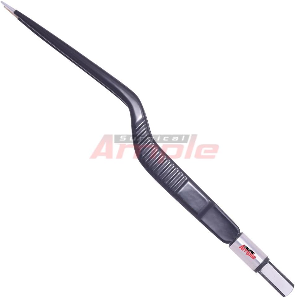 Bipolar Forceps Non Stick Plastic Bayonet Bipolar Forceps 18CM, Tip Size 2MM Wide, RE USEABLE, Electro Surgical Instruments