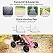 Costzon Pedal Go Kart, Pedal Powered Kids Ride on Car Toy, Children's 4 Wheels Riding Car Crazy Cart w/ Adjustable Seat, Foot Pedal, for Boys & Girls Age 3 to 8 Years Old, Indoor & Outdoor (Pink)