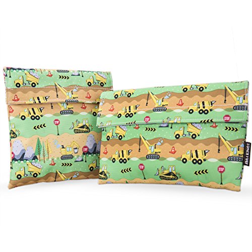Ava & kings 2pc eco friendly reusable snack bags sandwich wra…