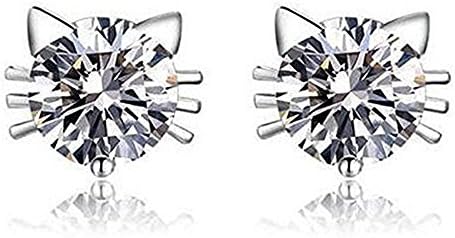 Imiss Jewelry Hello Kitty Funcky Cute Cat Silver Plated Swarovski Elements Crystal Earrings For Women