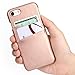 SOWOKO iPhone 8 Wallet Case, iPhone 7 Leather Card Case Ultra Slim Faux Leather Credit Card Slots ID Holder Shockproof Protective Cover for Apple iPhone 8 (2017) / iPhone 7 (2016) - Rose Gold