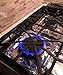 Aprince Stove Burner Covers, 60 Pieces Aluminum Foil Square Gas Stove Burner Covers, Disposable Thicker Bib Liners Covers for Gas Top, 8.7