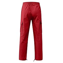Gym Men Men Pocket Side Drawstring Waist Cargo