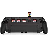 GaneTronic Hand Grip for Nintendo Switch 2 2025, Comfortable & Ergonomic Hand Holder with 5 Game Card Storage Slot-Black