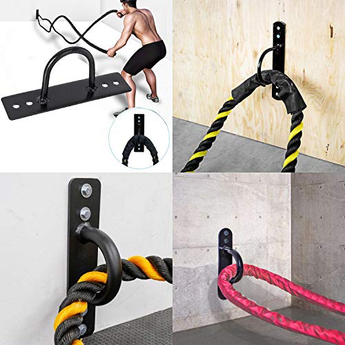 Battle Ropes Anchor Kit, Battle Rope Wall Ceiling Mount Bracket Hook for Suspension Straps
