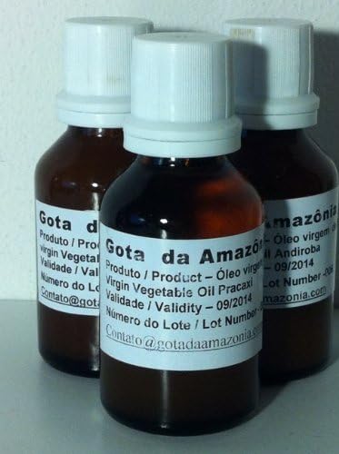 Amazon Therapeutic Oils: 100% Pure and Unscented Amazonian Oils Kit: 01 Copaiba Resin Bottle, 01 Pracaxi Oil Bottle and 01 Andiroba Oil Bottle - 01 fl.oz each bottle