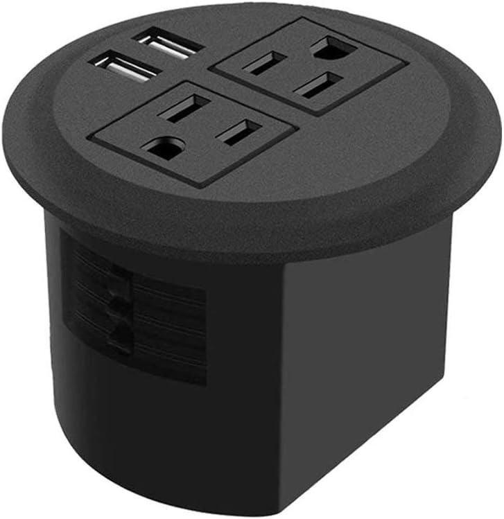 3inch Desktop Power Grommet Desk Outlet Grommet, Desk Hole Cover Data