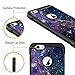 BENTOBEN Phone Case for Apple iPhone 6S/6, Dual Layer 2 in 1 Nebula Galaxy Stars Universe Pattern Hard PC Cover Soft Tup Bumper, Heavy Duty Hybrid Protective Slim Shockproof Phone Cases Cover- Black