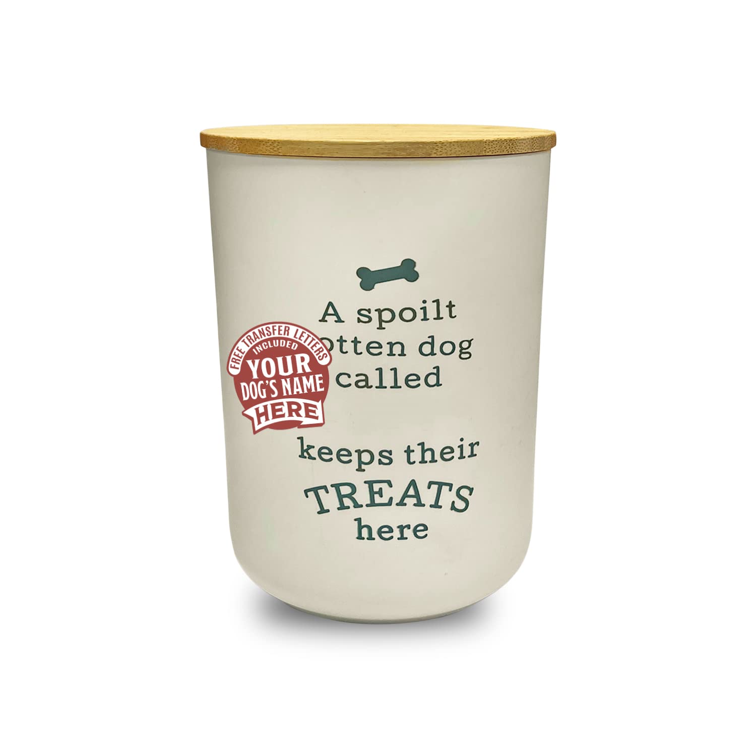 History & Heraldry Dog Treat Jar to Personalise