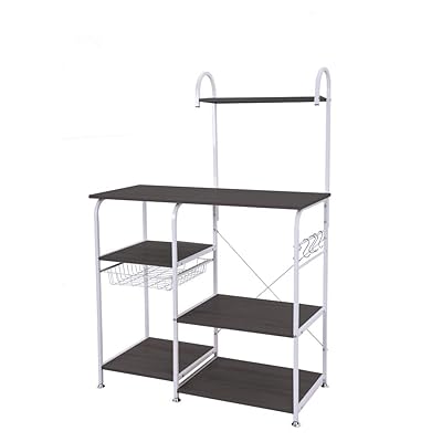 YAYUMI 3-Tier Multifunctional Kitchen Rack with Microwave Stand