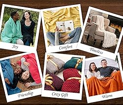 Chanasya Textured Knitted Super Soft Throw Blanket