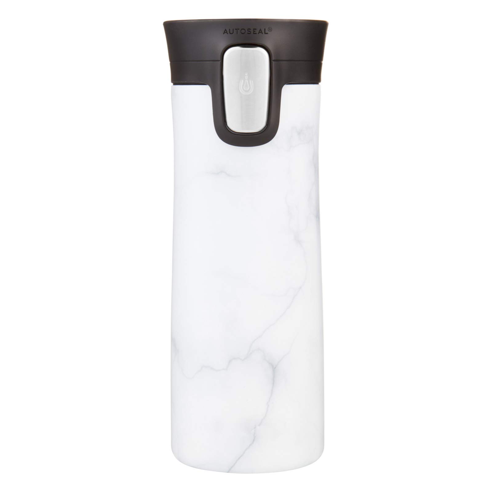 Contigo Unisex - Adult Pinnacle Water Bottle, White Marble, 360 ml