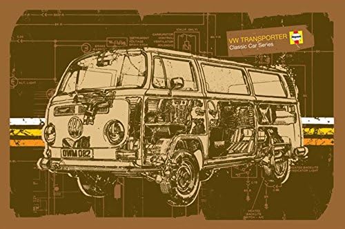 Haynes VW Transporter Giant Wall Poster 40 by 55