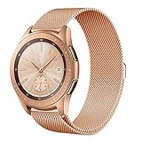 Aimtel Compatible Samsung Galaxy Watch (42mm) Bands,20mm Milanese Strap Replacement Band Compatible Samsung Galaxy Watch SM-R810/SM-R815 /Gear Sport/Suunto 3 Fitness Smart Watch-Rose Gold