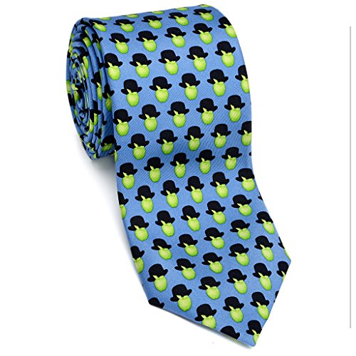 Josh Bach Apples and Hats Art-Inspired Men's Silk Necktie, Made in USA