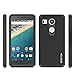 LG Google Nexus 5X Case, OMOTON High Impact Resistant Fully Protective Dual Layer Case with [Soft TPU Interior] [Durable PC Exterior] [Fashion Design], Black