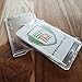 3 Pack - Slim Heavy Duty Horizontal ID Badge Holders - Hard Plastic (Holds 1 Card) Clear Polycarbonate - Single CR80 30 Mil UV Protect Rigid Case w Easy Access Thumb Notch Dispenser by Specialist ID