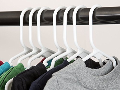 1InTheHome White Nursery Hangers 30 Pack For Baby, Toddler, Kids, Children (30 Pack) - Thumbnail 3