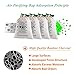 Charcoal Air Purifying Bag, Activated Charcoal Odor Absorber, Nature Fresh Air Purifier Bags for Odors, Home, Cars, Shoes, Closets, Pets, Breathe Green Charcoal Bags 200G Value 4Pack