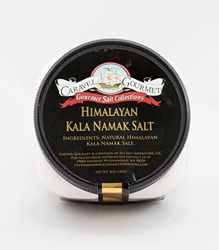 Himalayan Kala Namak Fine Salt - All-Natural Black Rock Salt Harvested from the Himalayan Mountains - Gluten-Free, No MSG, Non-GMO - Preferred By Vegans & Vegetarians - Stackable Jars (8 total oz.)