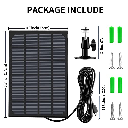 Security Certified Kattcam Solar Panel, Compatible with Kattcam Camera