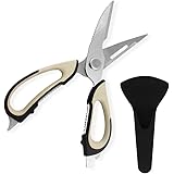 7 in 1 Multifunction Scissors,Can Open Bottle,Can,Shellfish,Peel Fruits & Vegetable,Easy Use,Chef's Kitchen Tool