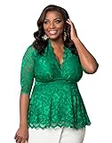 Kiyonna Women's Plus Size Linden Lace Top